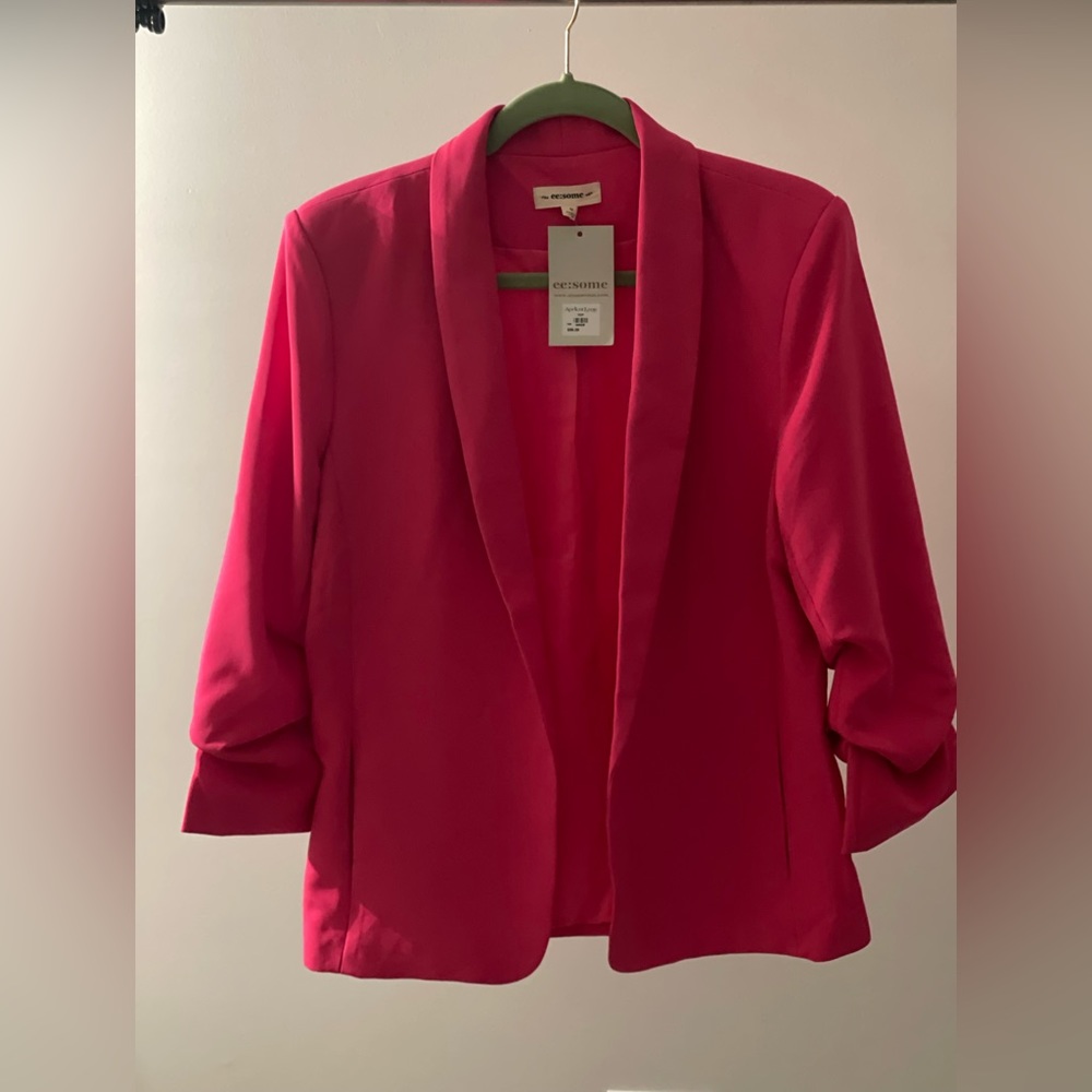 eesome Pink Lined Blazer NWT Medium